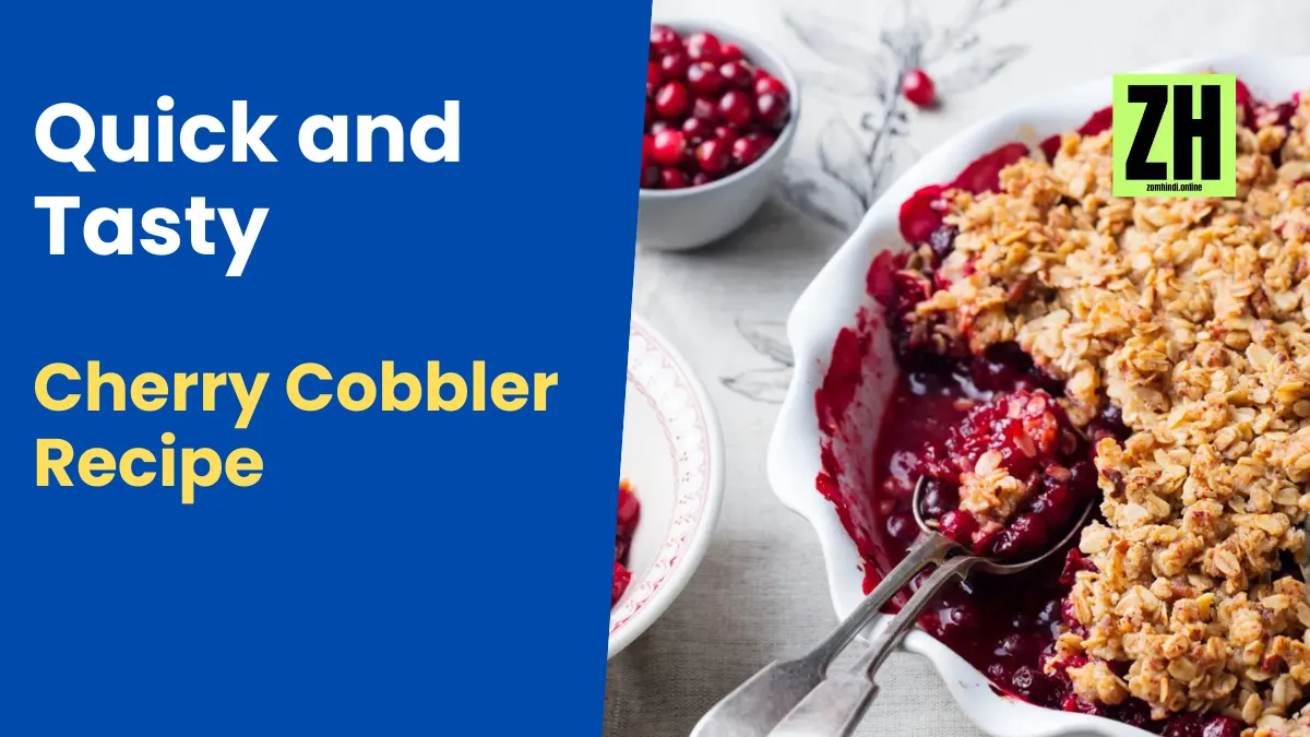 Quick and Tasty Cherry Cobbler Recipe with Canned Cherries